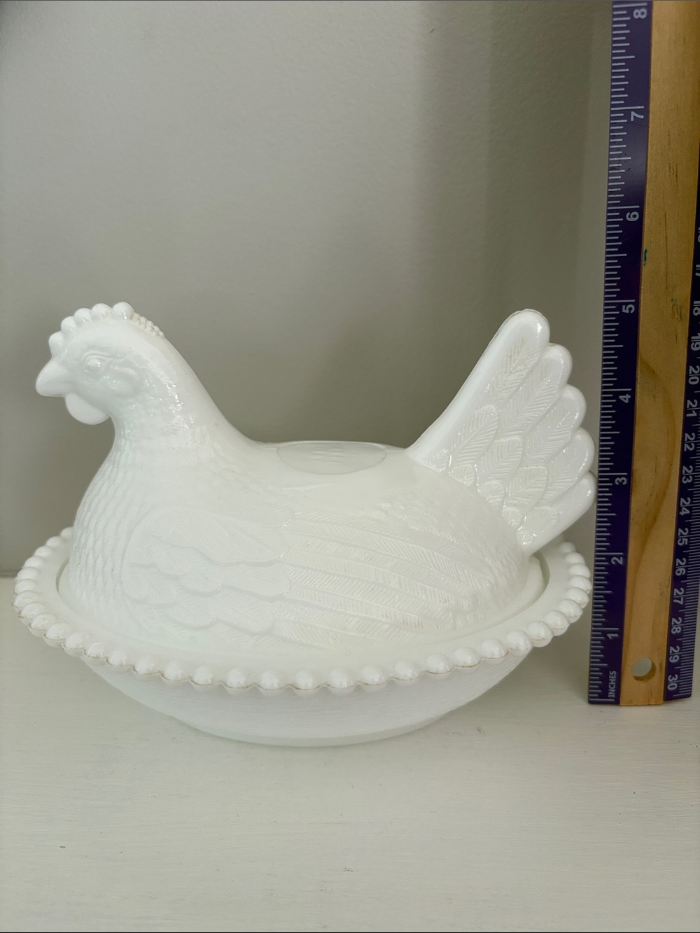 Indiana Glass HEN ON A NEST -White Milkglass - Picture 12 of 12